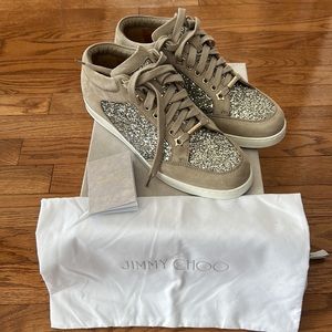 Authentic Jimmy Choo glitter sneakers Size 39